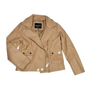 Urban Republic Tan Kids Moto Jacket